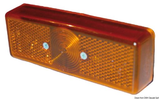 Side light orange retroreflector - Artnr: 02.022.07 5