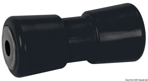 Central roller, black 286 mm Ø hole 21 mm - Artnr: 02.029.03 3