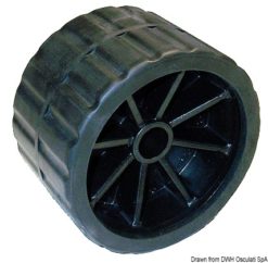 Side roller, black 75 mm Ø hole 15 mm - Artnr: 02.029.07 17