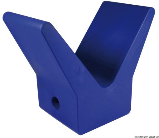 Blue rubber bow stop 105 x 67 x 124 mm - Artnr: 02.029.80 3