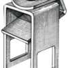 Mounting bracket for roller 40 x 60 mm - Artnr: 02.040.80 1