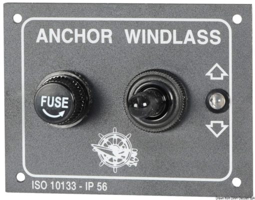 Control panel for winch 80 x 60 mm - Artnr: 02.341.00 3