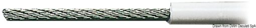 Wire rope AISI 316 19-wire PVC-coated 2.5 x 4 mm - Artnr: 03.181.04 3
