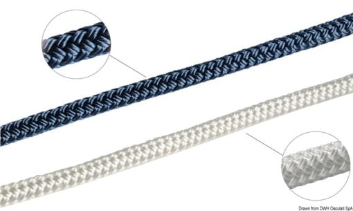 Double braid blue 10 mm - Artnr: 06.468.10 3