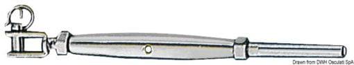 S.S turnbuckle fixed jaw 10 mm - Artnr: 07.191.10 3