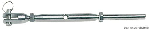 Turnbuckle press-fitting terminal AISI 316 10 mm - Artnr: 07.194.10 3
