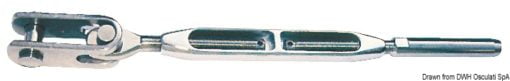 Turnbuckle jointed fork 3/8“ for cable 5 mm - Artnr: 07.184.04 3