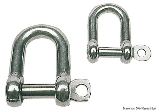 Shackle made of stainless steel AISI 316 19 mm - Artnr: 08.321.19 3