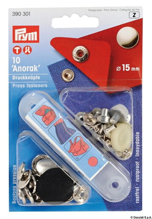 Series 10 Prym snap fasteners - Artnr: 10.301.02 3