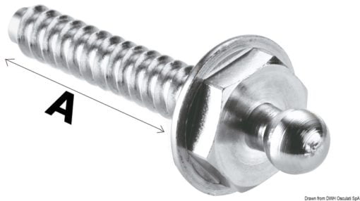 Loxx male snap fastener w. knurled ring - Artnr: 10.444.00 10