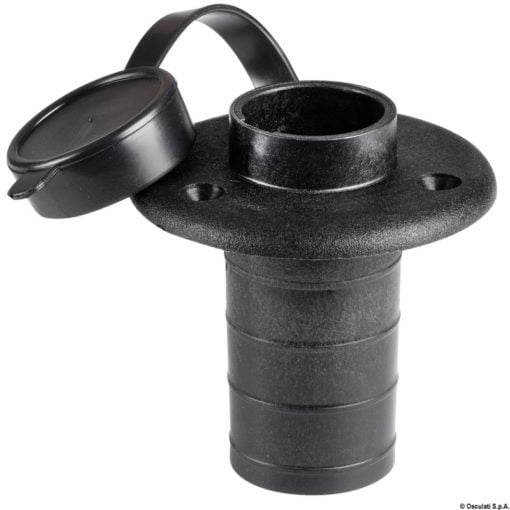 Spare base for poles - Recess-fit on flat surface - Black - Artnr: 11.000.04 3
