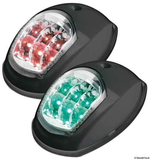 Evoled navigation lights black ABS left + right - Artnr: 11.039.02 3
