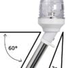 Pull-out white pole light 30° on axis 100 cm - Artnr: 11.160.36 1