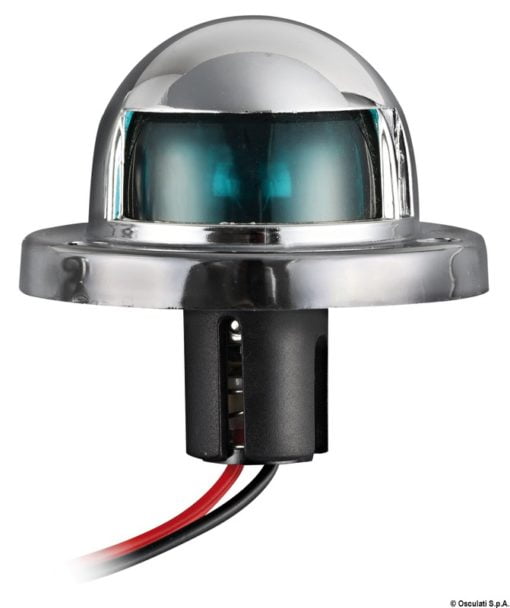 White 135° navigation light made of chromed ABS - Artnr: 11.403.02 5