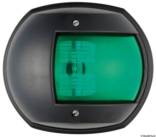 Maxi 20 black 12 V/112.5° green navigation light - Artnr: 11.411.02 3