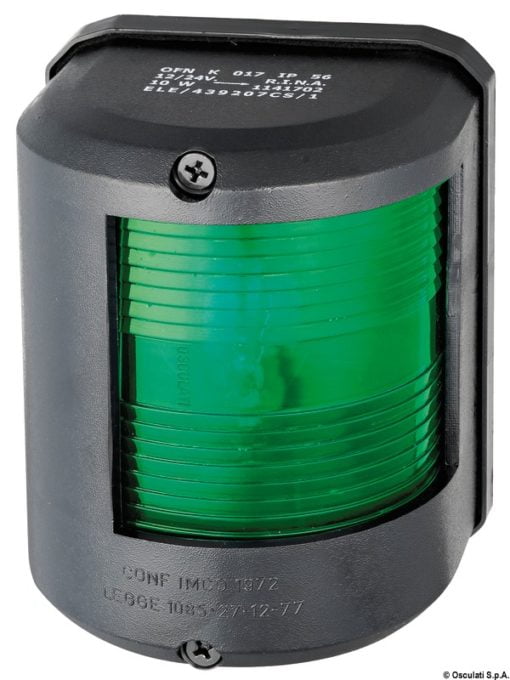 Utility 78 black 12 V/red-green navigation light - Artnr: 11.417.05 12