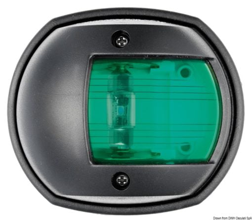 Compact black/112.5° right led navigation light - Artnr: 11.448.02 3