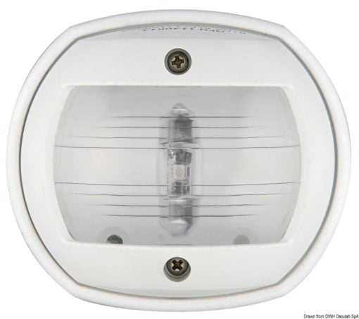 Compact LED navigation light, right RAL 7042 - Artnr: 11.448.62 7
