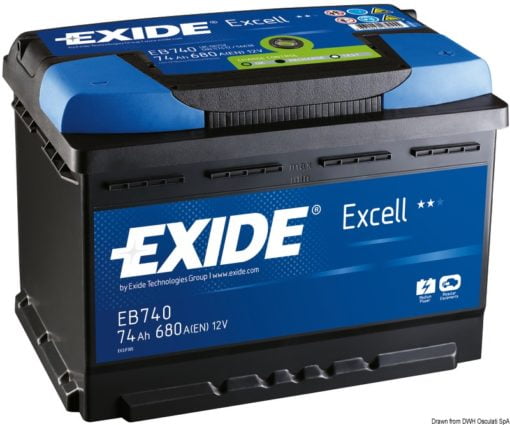 Exide Excell starting battery 50 Ah - Artnr: 12.403.01 3
