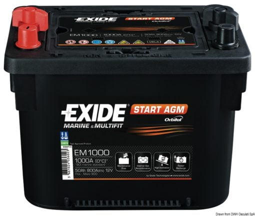 Exide Maxxima services and starting battery 50 Ah - Artnr: 12.406.03 4