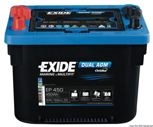 Exide Maxxima services and starting battery 50 Ah - Artnr: 12.406.03 3