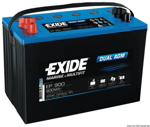 Exide Agm battery 100 Ah - Artnr: 12.412.02 3