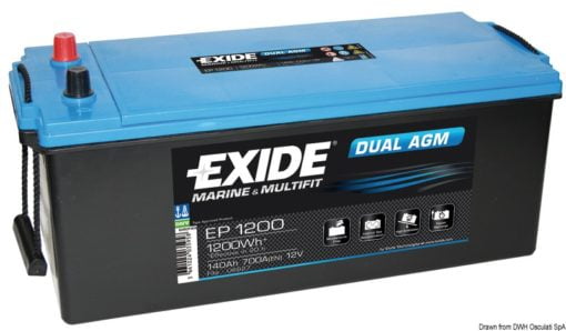 Exide Agm battery 100 Ah - Artnr: 12.412.02 4
