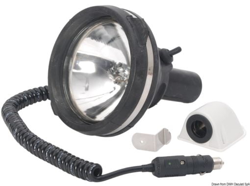 Utility Rubber Spot light 100+100 W 12 V - Artnr: 13.018.00 3