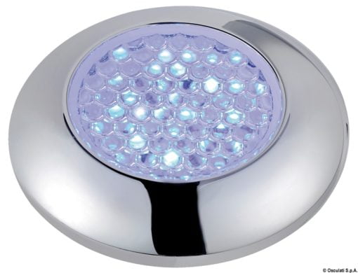 Watertight white ceiling light, blue LED light - Artnr: 13.179.11 4