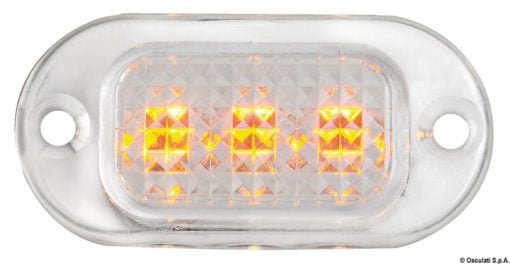 Polycarbonate courtesy light 3 LEDs no metal ring - Artnr: 13.181.00 3