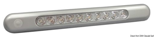 Free-standing LED light chromed 310x40x11.5 mm - Artnr: 13.192.11 4