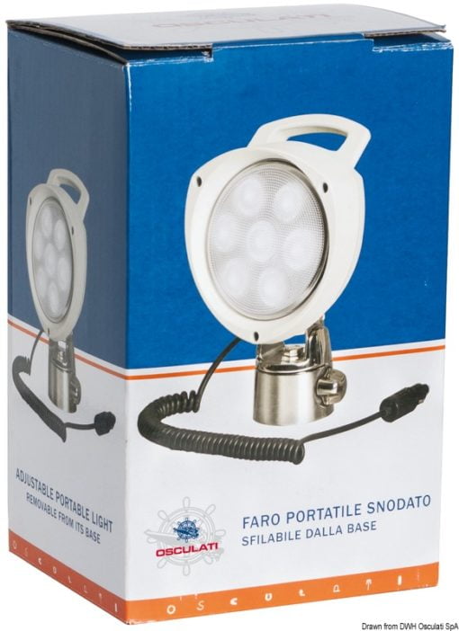 Portable spotlight 7 LED 12/24 V - Artnr: 13.235.10 3