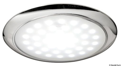 Ultra-flat LED light chromed ring nut 12/24 V 3 W - Artnr: 13.408.02 3