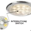 Procion AISI316 ceiling light with switch - Artnr: 13.442.12 2