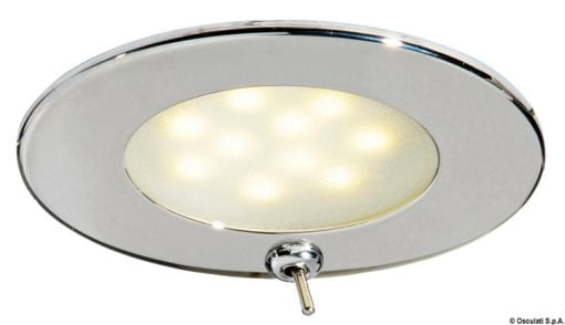 Atria LED spotlight polished SS w/switch - Artnr: 13.447.02 3
