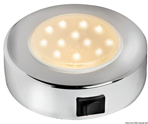 Batisystem Sun spotlight chromed ABS 10 LEDs - Artnr: 13.831.20 5