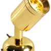 Articulated spotlight polished brass 1 x 1 W HD - Artnr: 13.900.02 2