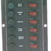 Vertical control panel w. 6 switches - Artnr: 14.103.31 1