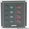 Vertical control panel w. 4 switches - Artnr: 14.103.34 1