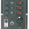 Vertical control panel w. 3 switches + horn - Artnr: 14.103.35 2