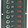 Vertical control panel 6 switches 6 fuses - Artnr: 14.103.38 2