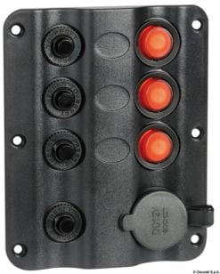 Wave electric control panel 5 + lighter plug - Artnr: 14.104.06 16