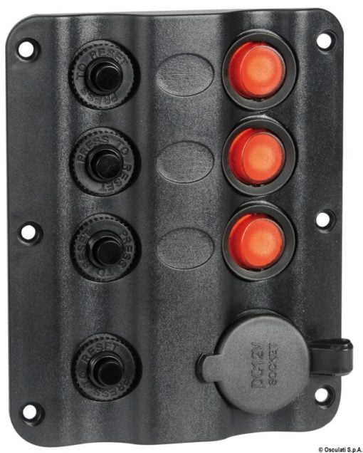 Wave electric control panel 6 switches - Artnr: 14.104.02 9