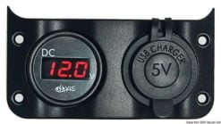 Wave electric control panel 5 + 12 V voltmeter - Artnr: 14.104.07 12