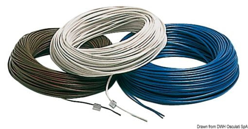 Copper cable white 1.5 mm² 100 m - Artnr: 14.150.15BI 3