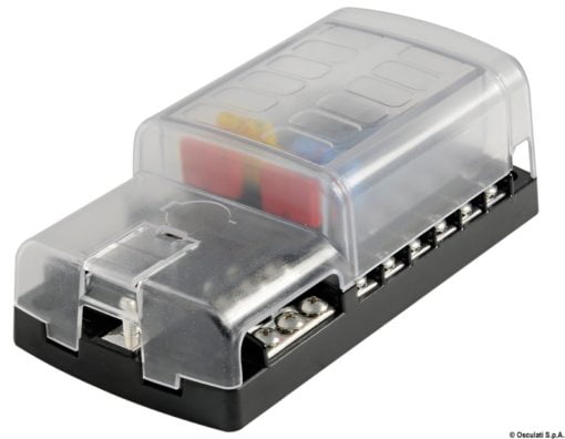 Polycarbonate fuse holder box 12 seats - Artnr: 14.183.12 4