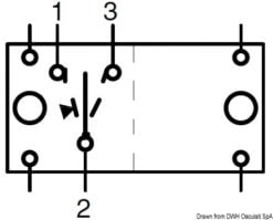 (ON)-OFF-(ON) switch 2 LED 12 V - Artnr: 14.192.55 7