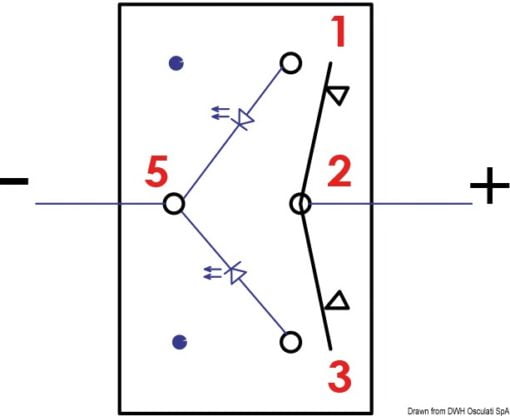 Marina R (ON)-OFF-(ON) toggle switch - Artnr: 14.196.03 6