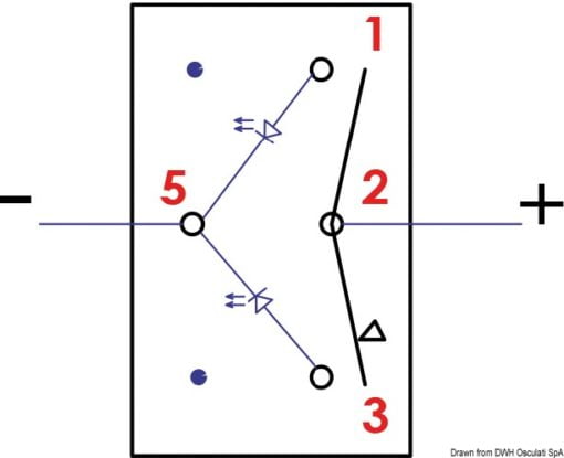 Marina R (ON)-OFF-(ON) toggle switch - Artnr: 14.196.03 5