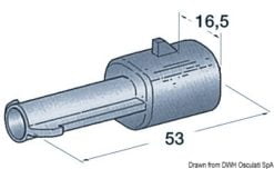 Plastic watertight connector male 2 poles - Artnr: 14.235.40 12